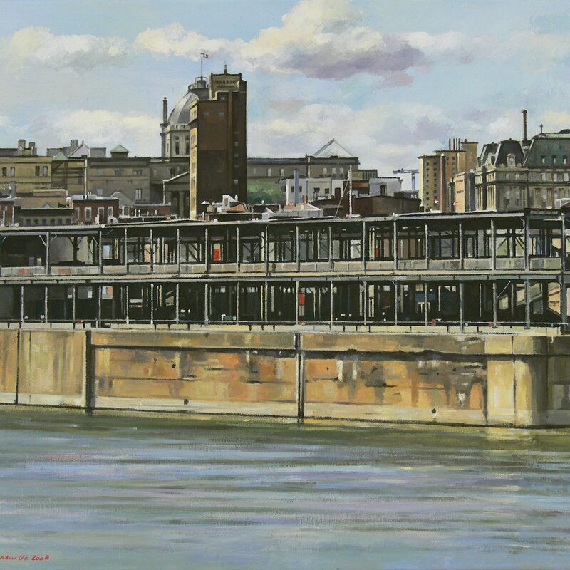 old port montreal - quebec 2008, 20,5" x 23,2", oil on canvas