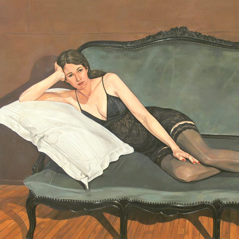 nu couché 2006, 120 x 162 cm, huile sur toile