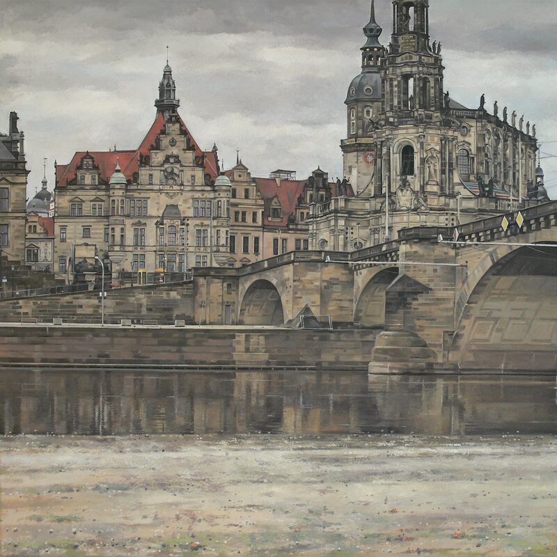 altstadt, dresden - sachsen 2012, 85 x 100 cm, öl auf leinwand
