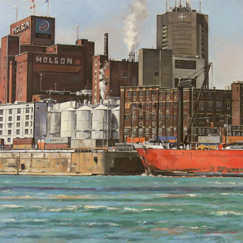 molson brewery montreal - quebec 2007, 20,5" x 23,2", oil on canvas