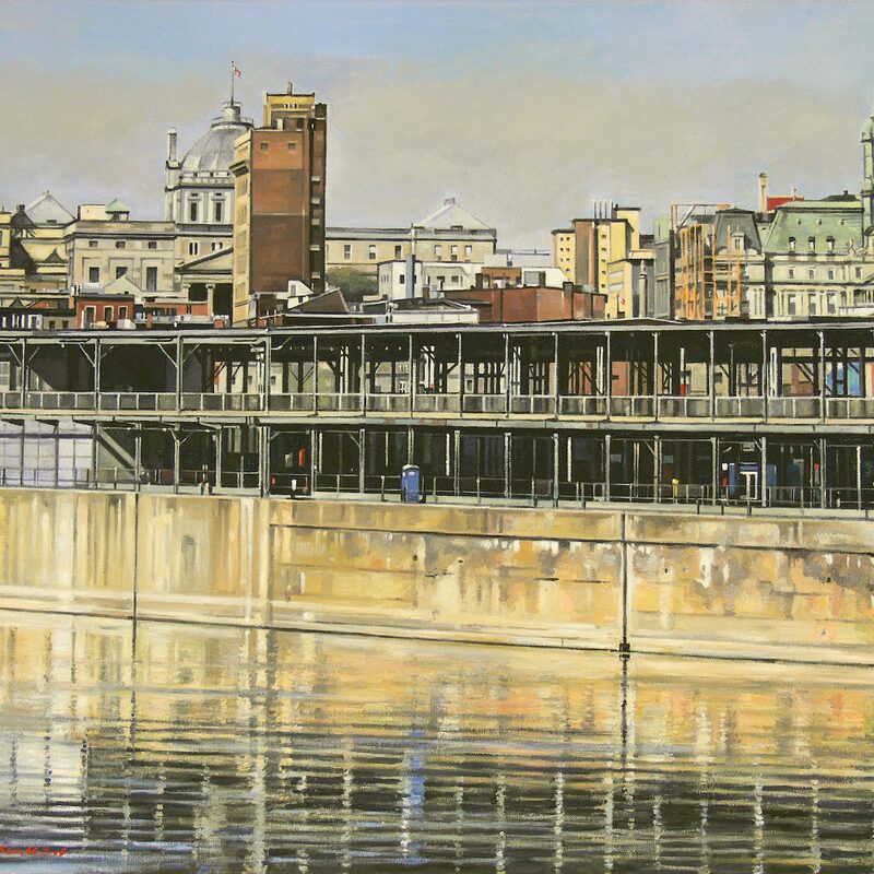 old port, montreal - quebec 2008, 23,6" x 27,6", oil on canvas