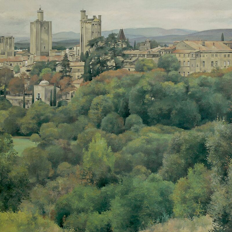 uzès - gard 2010, 60 x 70 cm, öl auf leinwand