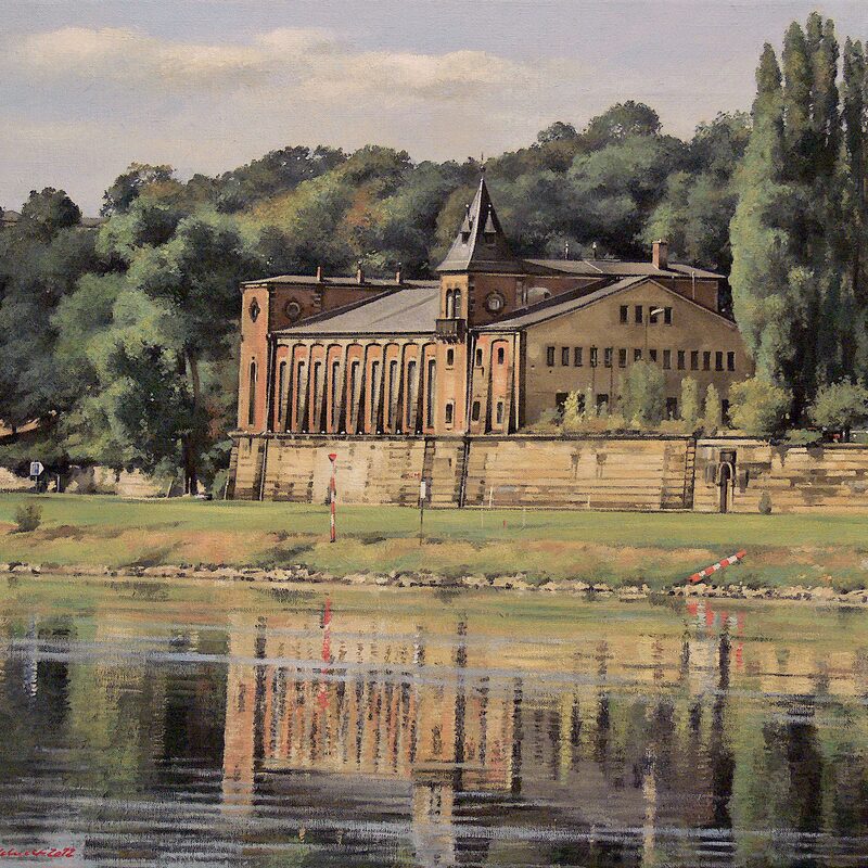 saloppe, dresde - saxe 2012, 52 x 59 cm, huile sur toile