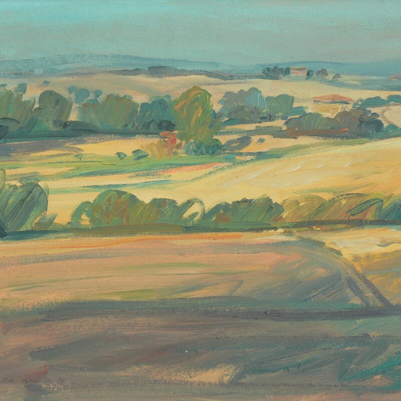 crete senesi près de radi - toscane 1994, 39 x 42 cm, huile sur carton