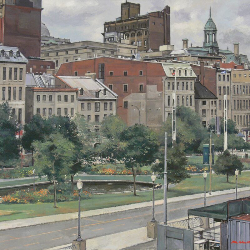 old port, montreal - quebec 2005, 23,6" x 27,6", oil on canvas