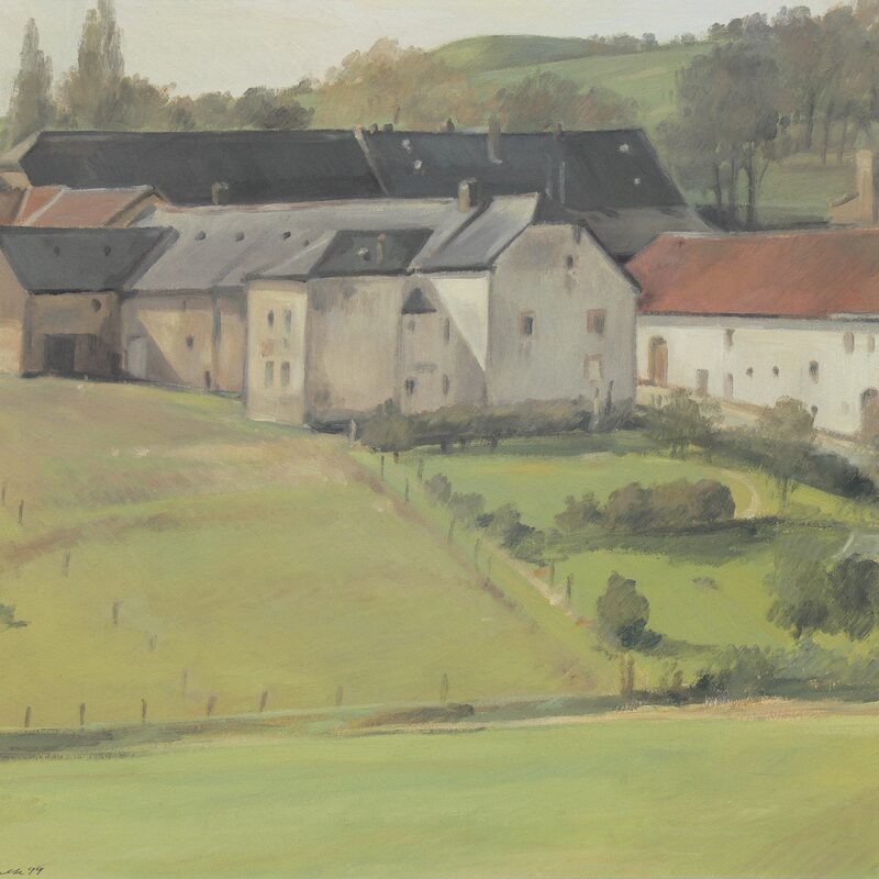 givenich - kanton echternach 1998, 44 x 59 cm, öl auf karton