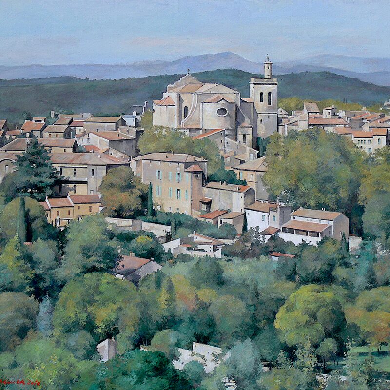 uzès - gard 2010, 60 x 70 cm, öl auf leinwand