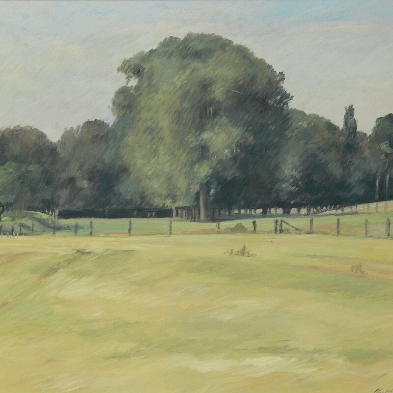 landschaft bei givenich - kanton echternach 1998, 43,5 x 46 cm, öl auf karton