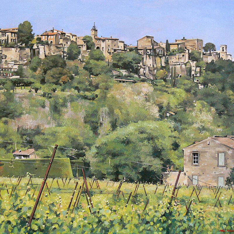 ménerbes - vaucluse 2016, 36 x 44 cm, öl auf leinwand