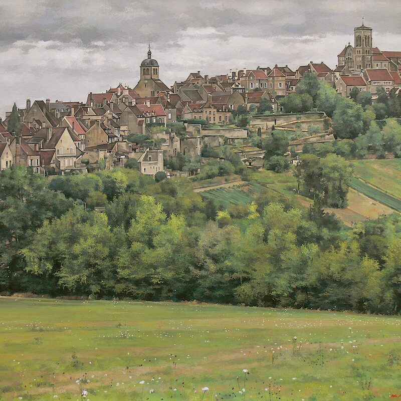 vézelay - yonne 2015, 85 x 100 cm, öl auf leinwand