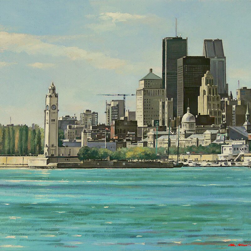 old port, montreal - quebec 2007, 16,9" x 20,5", oil on canvas