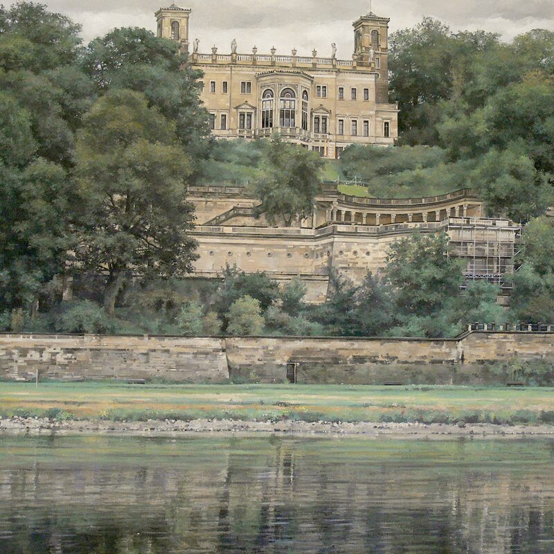 schloss albrechtsberg, dresden - sachsen 2012, 85 x 100 cm, öl auf leinwand