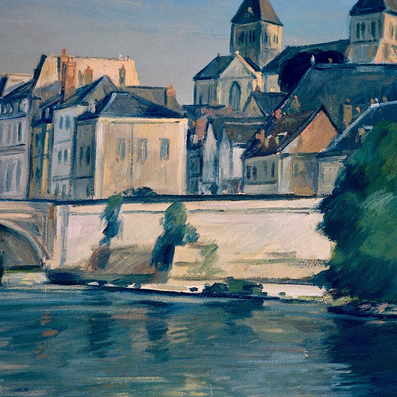 st.-aignan-sur-cher - loir-et-cher 1996, 58 x 65,5 cm, öl auf karton