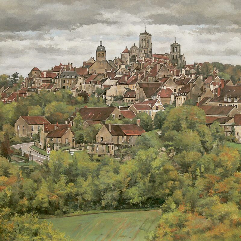 vézelay - yonne 2015, 80 x 95 cm, öl auf leinwand