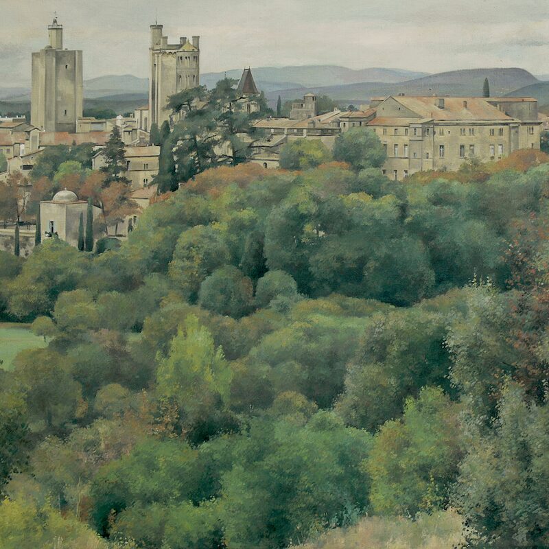 uzès - gard 2010, 60 x 70 cm, huile sur toile