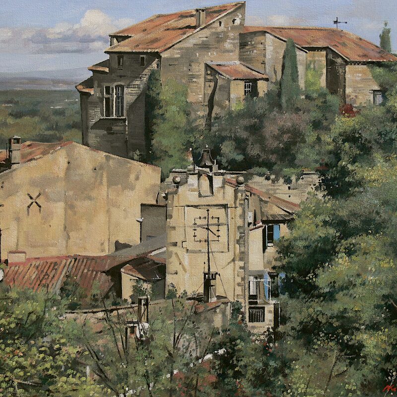 lagnes - vaucluse 2017, 85 x 105 cm, huile sur toile