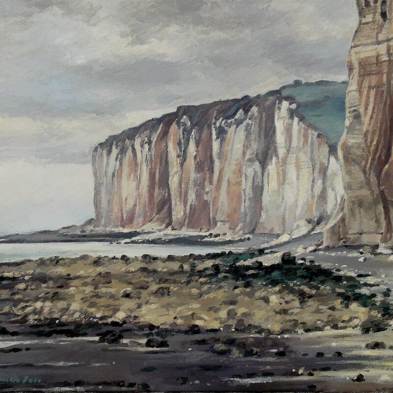 les-grandes-dalles - seine-maritime 2000, 43 x 52 cm, öl auf baumwolle
