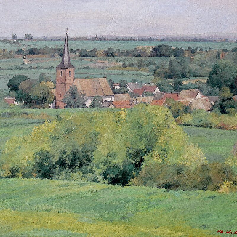 forst - rheinland-pfalz 2003, 52 x 59 cm, öl auf leinwand