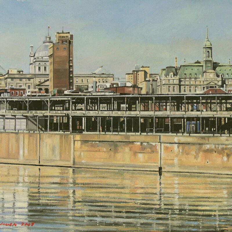 vieux-port montréal - québec 2007, 36 x 44 cm, huile sur toile