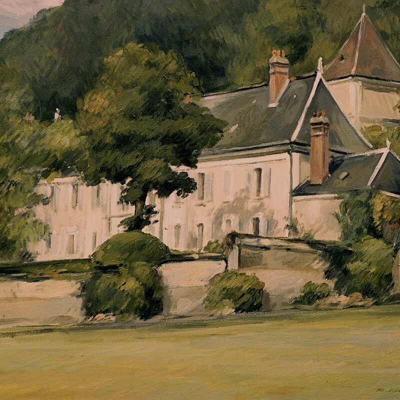 gut bei bléré - indre-et-loire 1997, 61,5 x 70 cm, öl auf karton