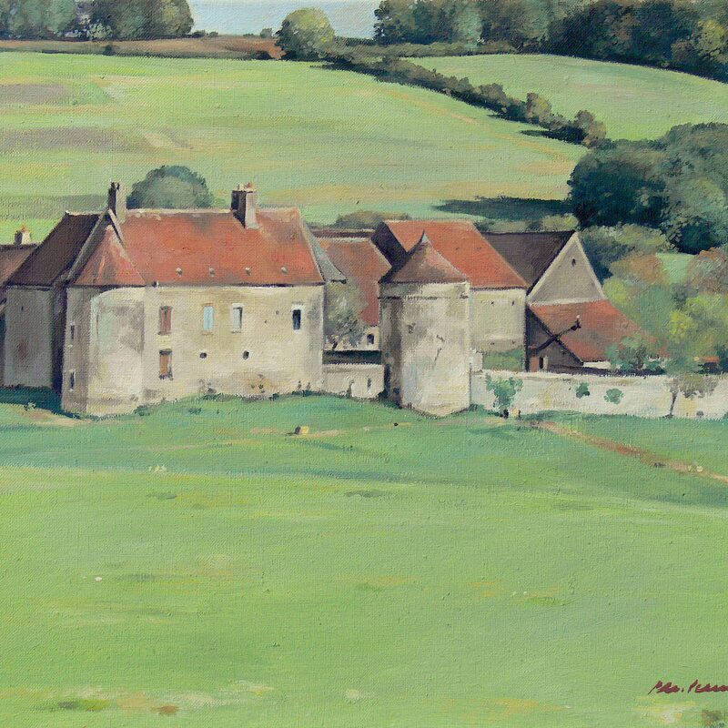 villars - côte-d'or 2001, 36 x 44 cm, öl auf leinwand