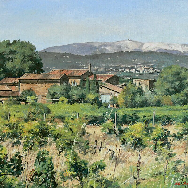 le-four-neuf - vaucluse 2016, 36 x 44 cm, öl auf leinwand