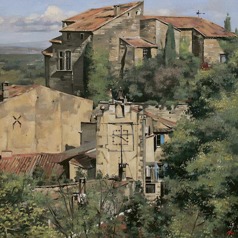 lagnes - vaucluse 2017, 29,5" x 23,6", oil on canvas