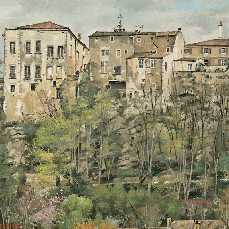 ménerbes - vaucluse 2016, 36 x 44 cm, öl auf leinwand