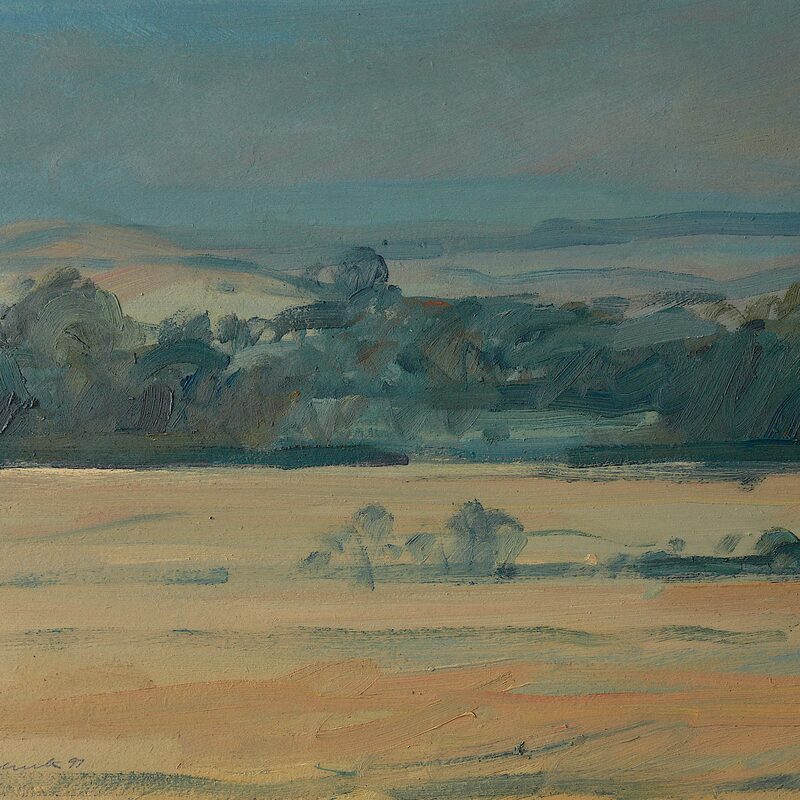 crete senesi près d'asciano - toscane 1991, 34,5 x 41 cm, huile sur carton