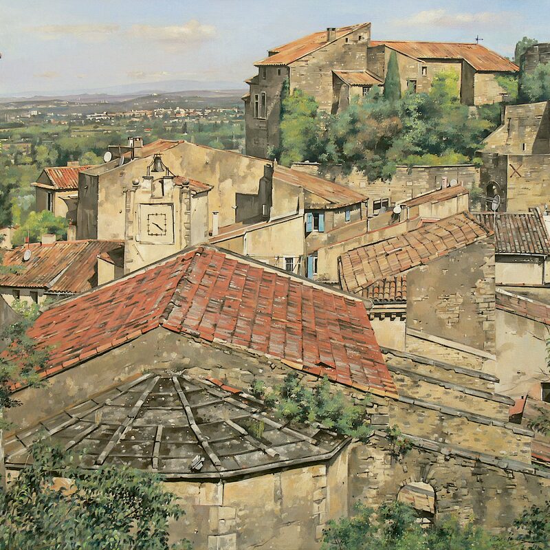 lagnes - vaucluse 2018, 85 x 105 cm, öl auf leinwand