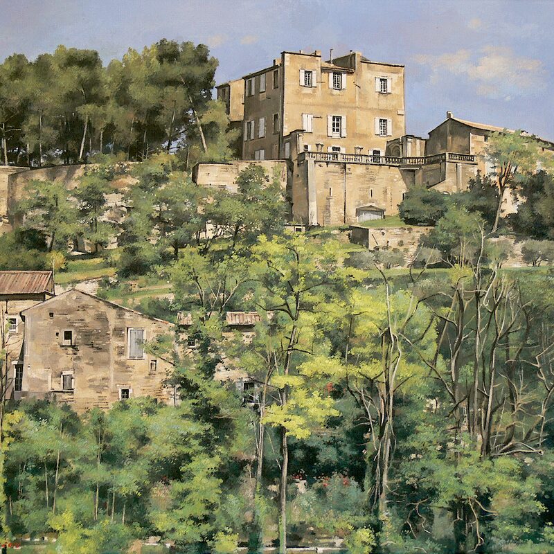 le-castelet, ménerbes - vaucluse 2016, 60 x 75 cm, öl auf leinwand