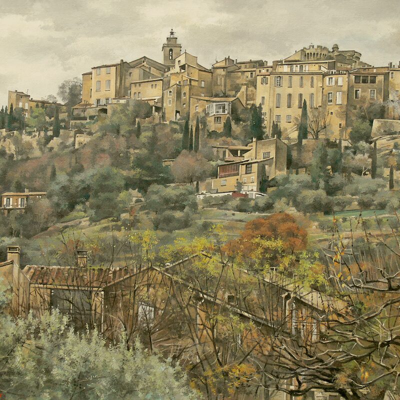 gordes - vaucluse 2015, 60 x 75 cm, öl auf leinwand