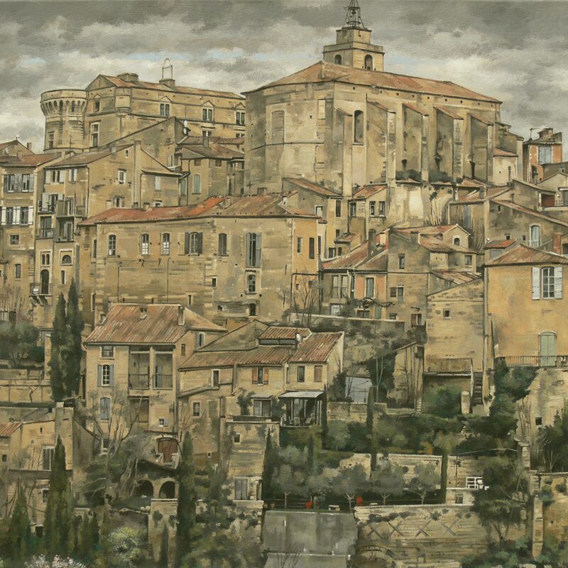 gordes - vaucluse 2016, 60 x 75 cm, huile sur toile