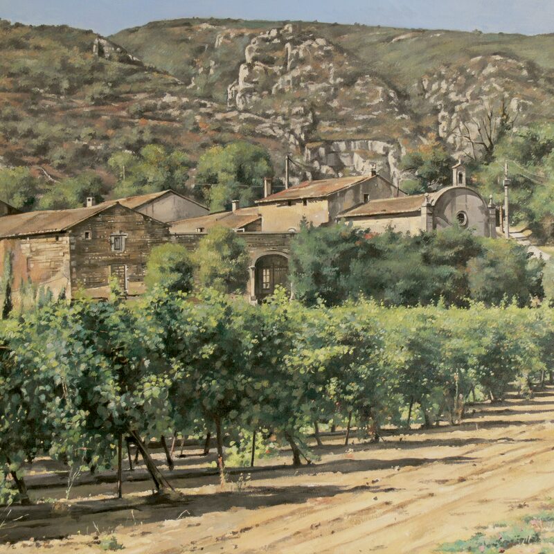 mas st.-laurent - vaucluse 2016, 60 x 75 cm, öl auf leinwand