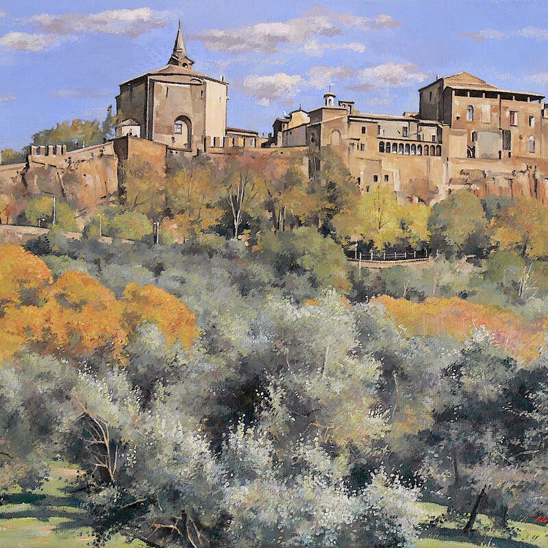 orvieto - ombrie 2022, 44 x 55 cm, huile sur toile