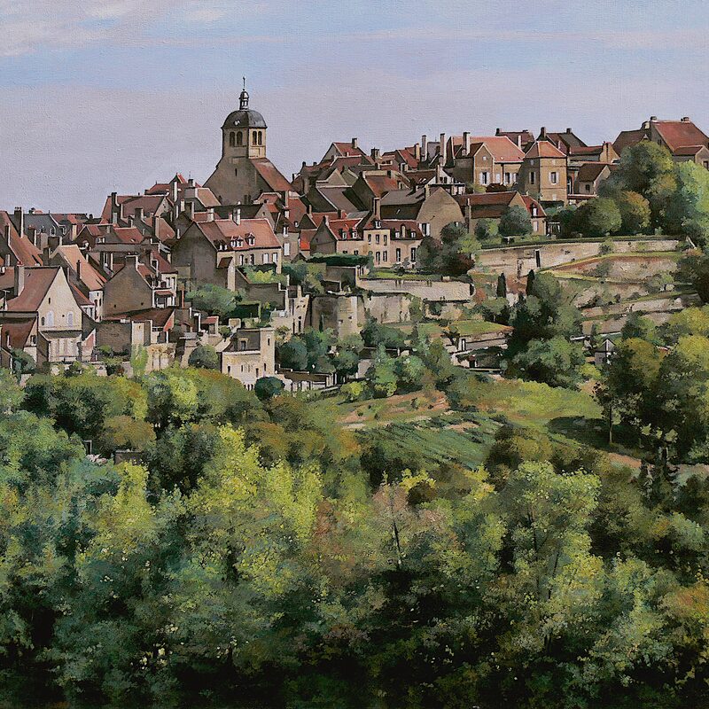 vézelay - yonne 2015, 60 x 75 cm, öl auf leinwand