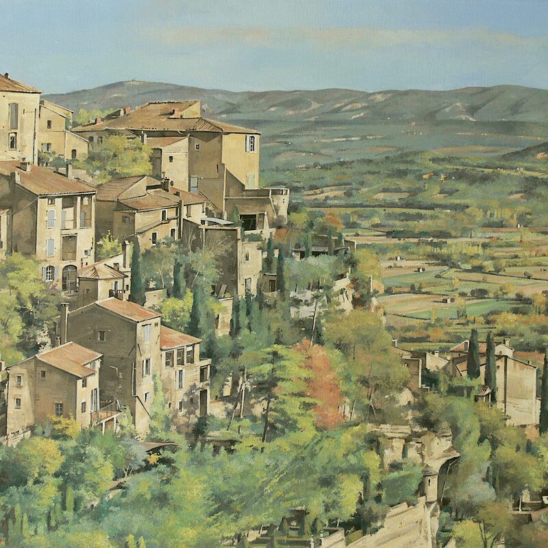 gordes - vaucluse 2019, 60 x 75 cm, huile sur toile