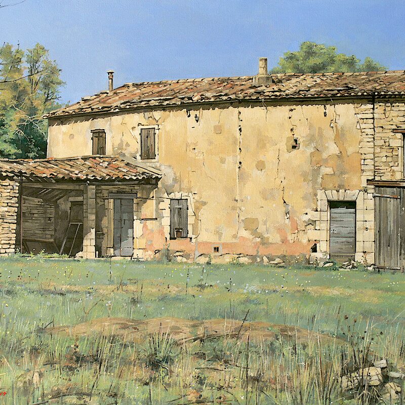 mas près de gordes - vaucluse 2019, 60 x 75 cm, huile sur toile