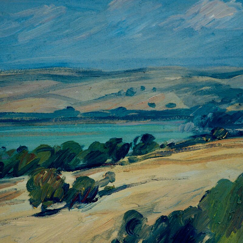 crete senesi près d'armaiolo - toscane 1994, 35 x 40 cm, huile sur carton