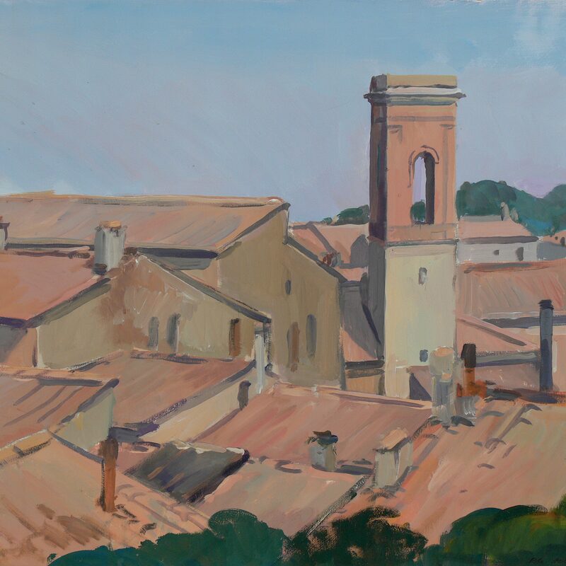 volterra - toscane 1987, 45 x 60,5 cm, gouache sur papier