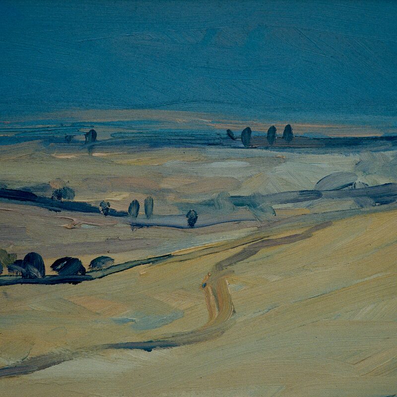 crete senesi près d'asciano - toscane 1991, 22x 28 cm, huile sur carton