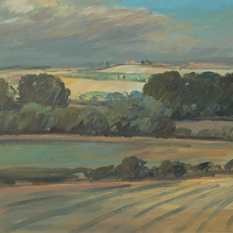 crete senesi près de radi - toscane 1994, 44,5 x 47,5 cm, huile sur carton