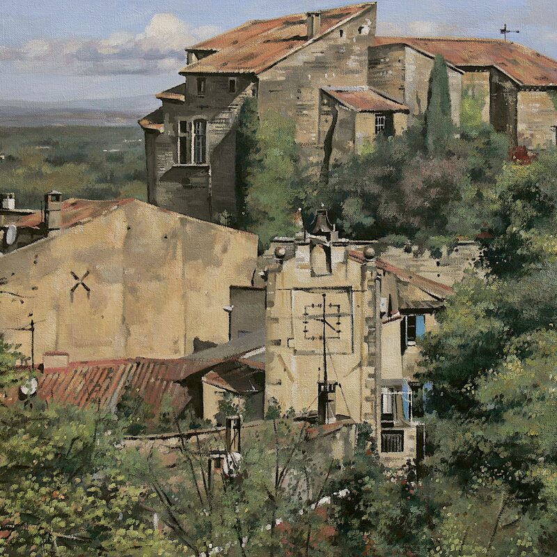 lagnes - vaucluse 2017, 36 x 44 cm, öl auf leinwand