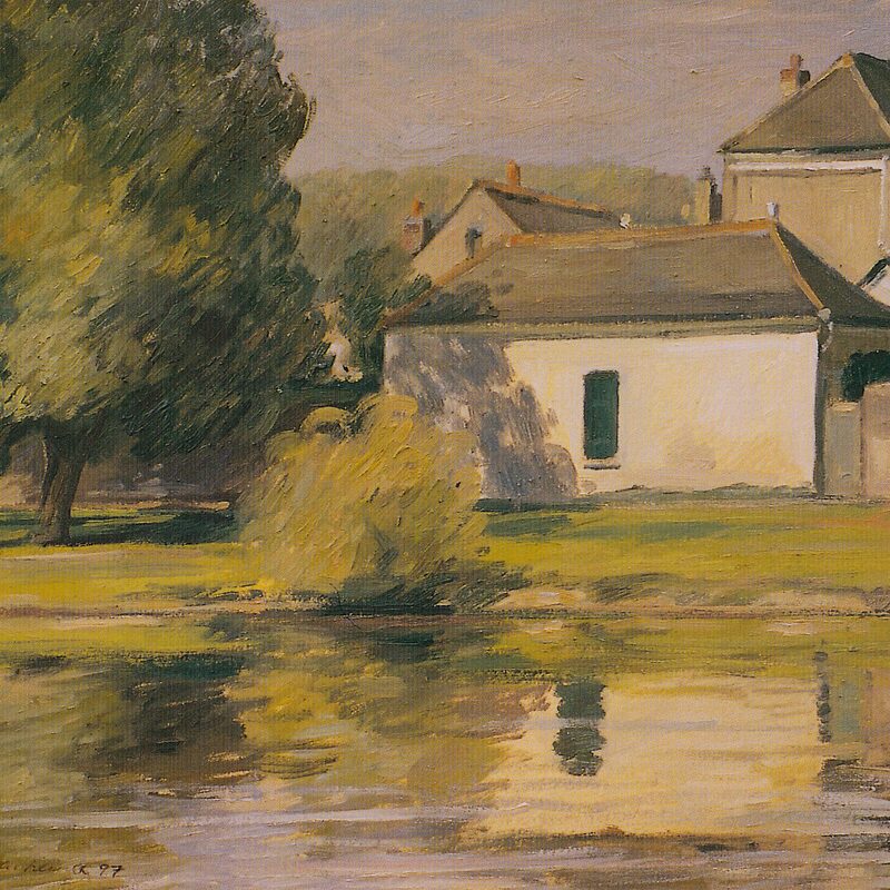 bléré - indre-et-loire 1997, 44,5 x 50 cm, öl auf karton