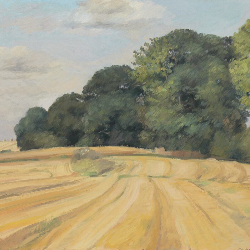 landschaft bei manternach - kanton grevenmacher 1998, 51 x 57 cm, öl auf karton