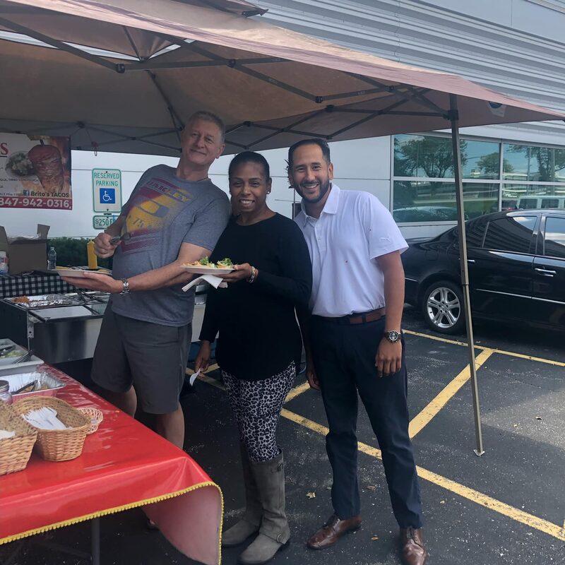 5 years ago we opened our Chicago office, and to mark the special occasion, we hired a taco truck and topped it off with delicious Portillos chocolate cake 🍰
