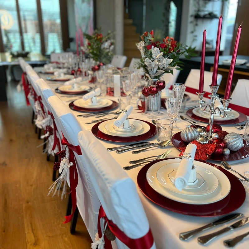 Exclusive Tischdekoration zu Weihnachten - Weihnachtsdeko mieten