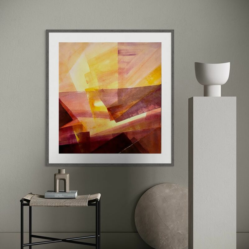 Gemälde: Sunlight
Stil: Abstrakte Malerei, Lasur Arbeit auf Malervlies
Format: 70x64cm
Preis: 390€
Verfügbarkeit: 
sofort lieferbar
