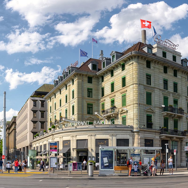 You can't get more Central ...opposite the main station and to the right of Central Square