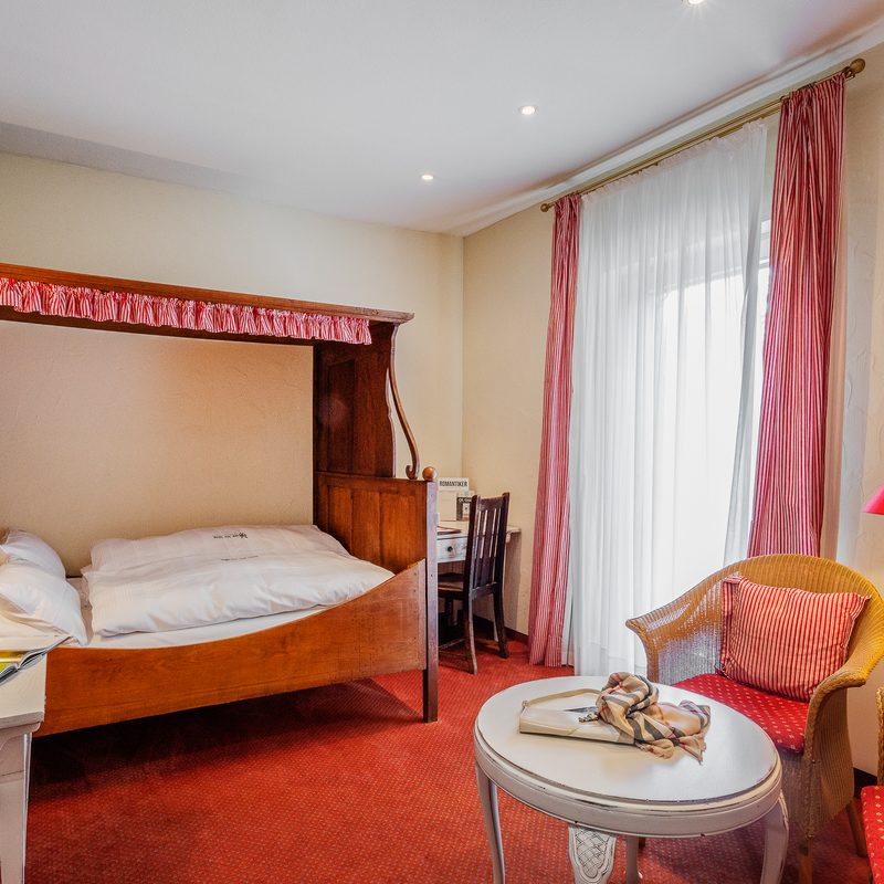 Original-Bett aus dem 18. Jahrhundert - gibt es nicht so oft in einem Hotel